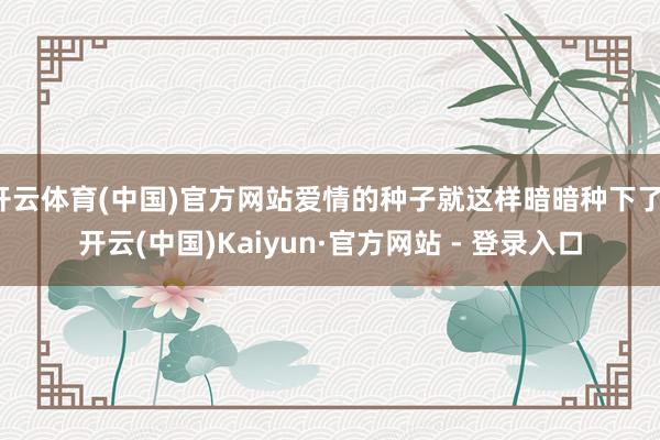 开云体育(中国)官方网站爱情的种子就这样暗暗种下了-开云(中国)Kaiyun·官方网站 - 登录入口