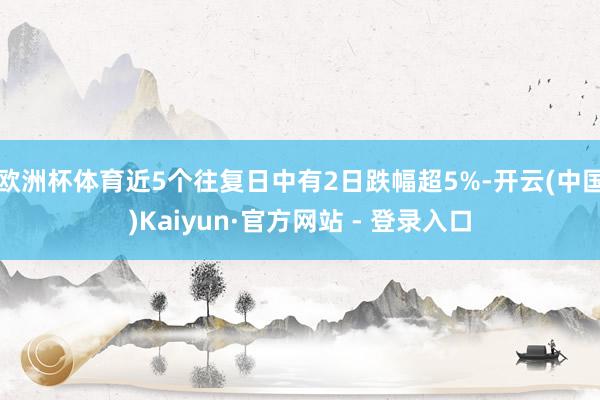 欧洲杯体育近5个往复日中有2日跌幅超5%-开云(中国)Kaiyun·官方网站 - 登录入口