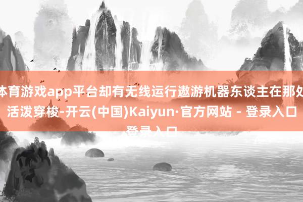 体育游戏app平台却有无线运行遨游机器东谈主在那处活泼穿梭-开云(中国)Kaiyun·官方网站 - 登录入口