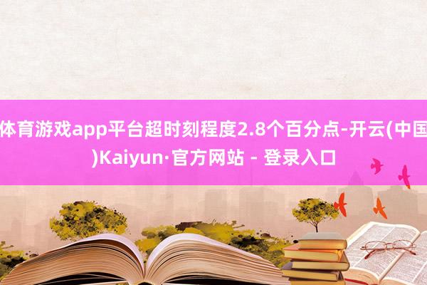 体育游戏app平台超时刻程度2.8个百分点-开云(中国)Kaiyun·官方网站 - 登录入口