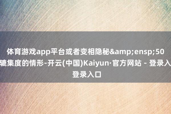 体育游戏app平台或者变相隐秘 50%辘集度的情形-开云(中国)Kaiyun·官方网站 - 登录入口